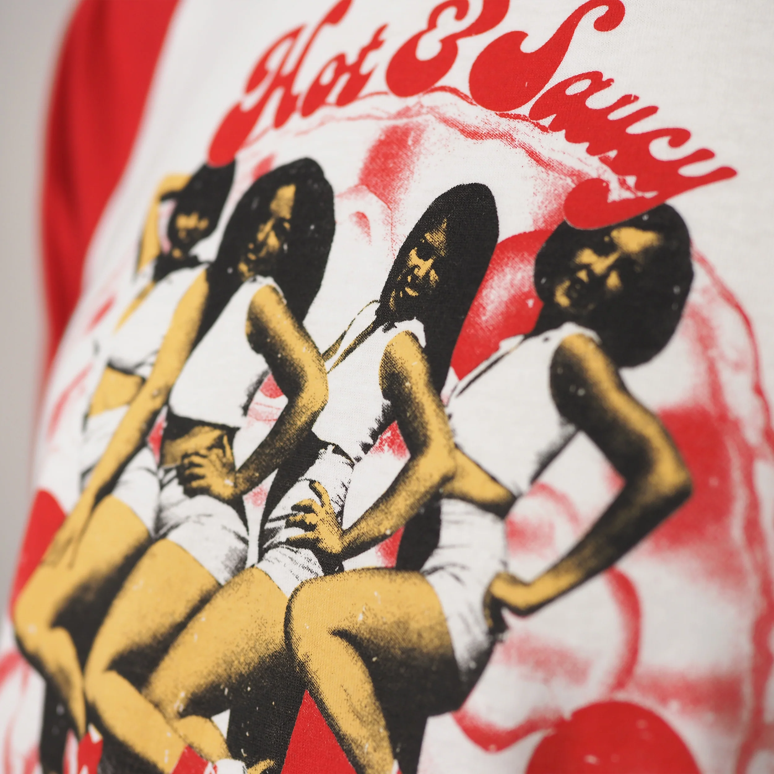 Hot & Saucy Pizza Girls - 3/4 Sleeve Jersey Shirt - Image 8